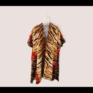 Do Everything in Love NWT Animal Zebra Print Kimono, One Size.